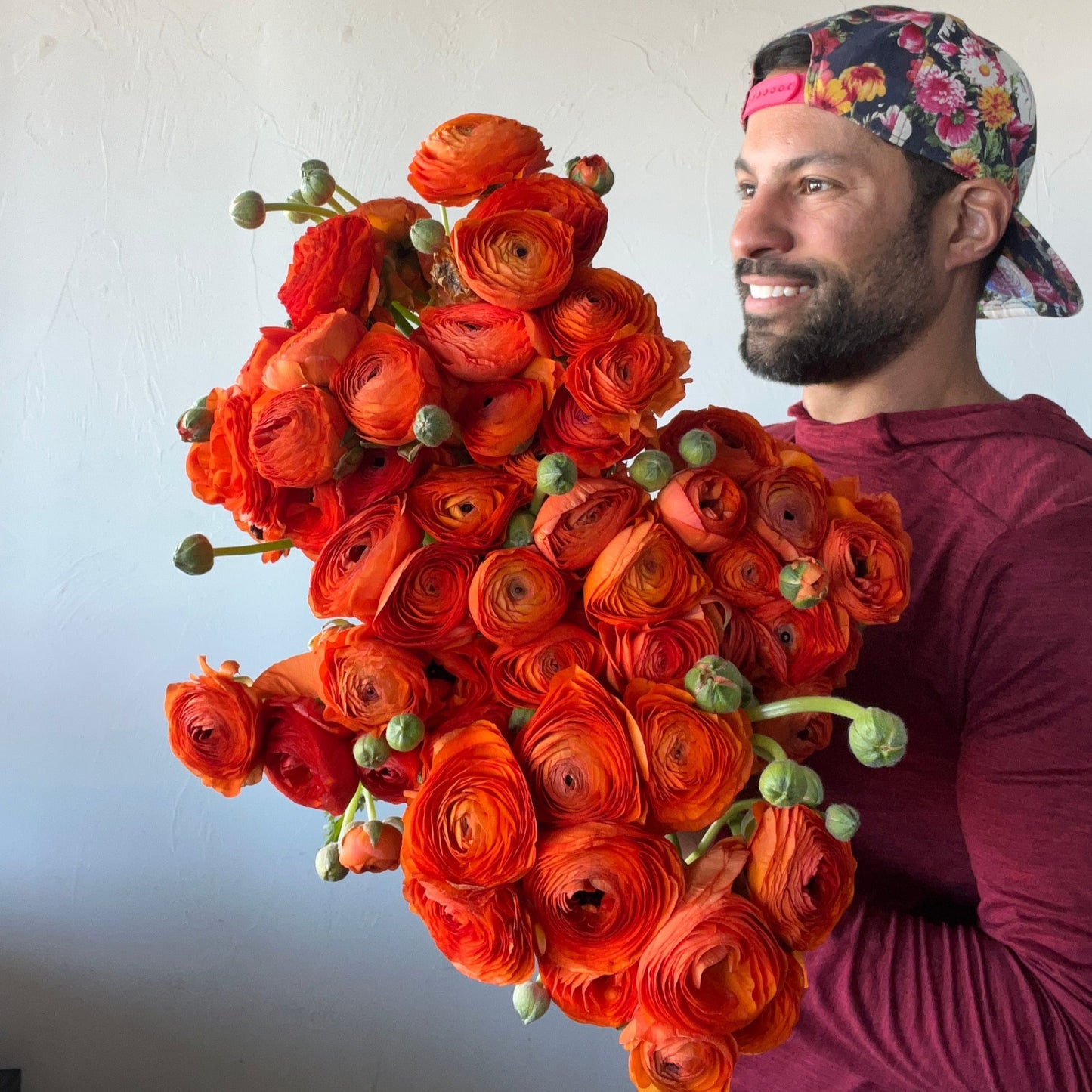 Ranunculus Dark Orange Pack of 20