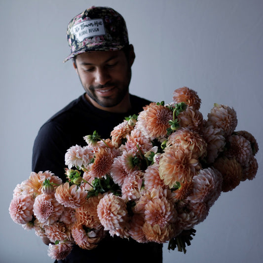 peaches n cream, dahlias, dahlia tubers